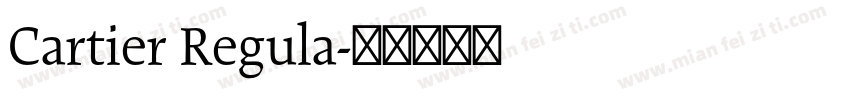 Cartier Regula字体转换